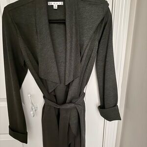 CAbi Charcoal Long Sleeve Wrap Jacket